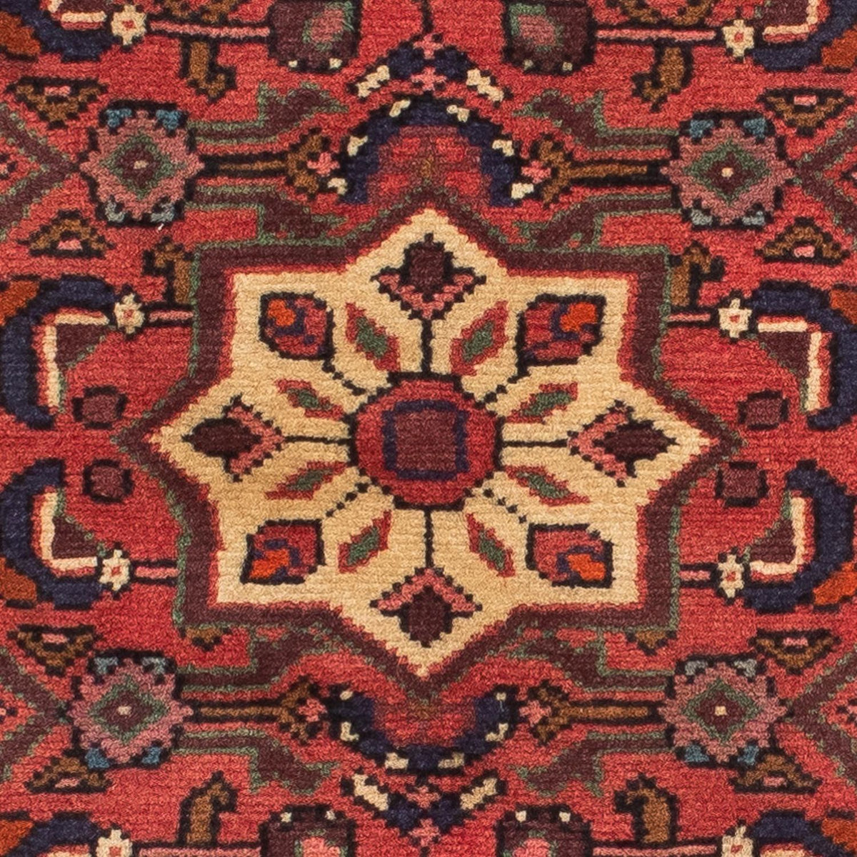 Løber Persisk tæppe - Nomadisk - 192 x 70 cm - mørkerød