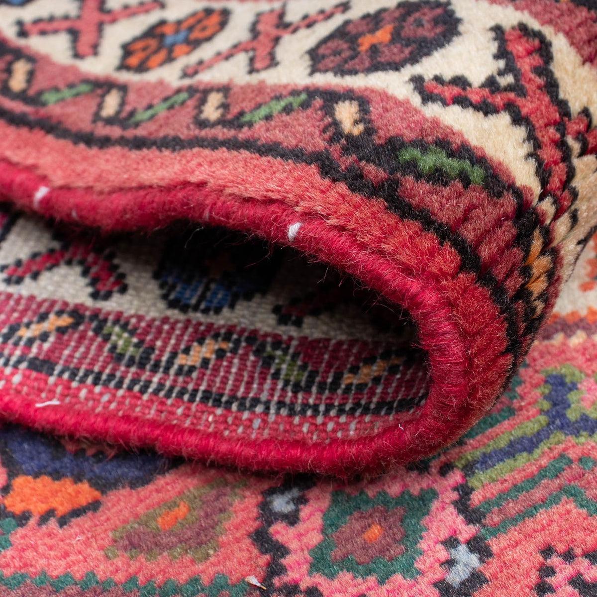 Løber Persisk tæppe - Nomadisk - 210 x 73 cm - mørkerød