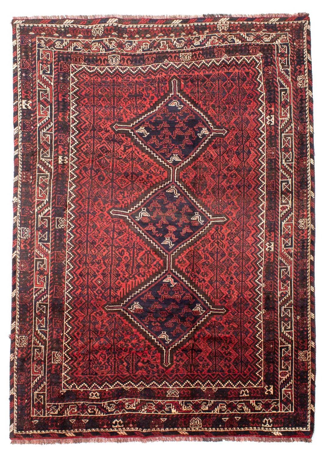 Persisk tæppe - Nomadisk - 290 x 210 cm - lysrød