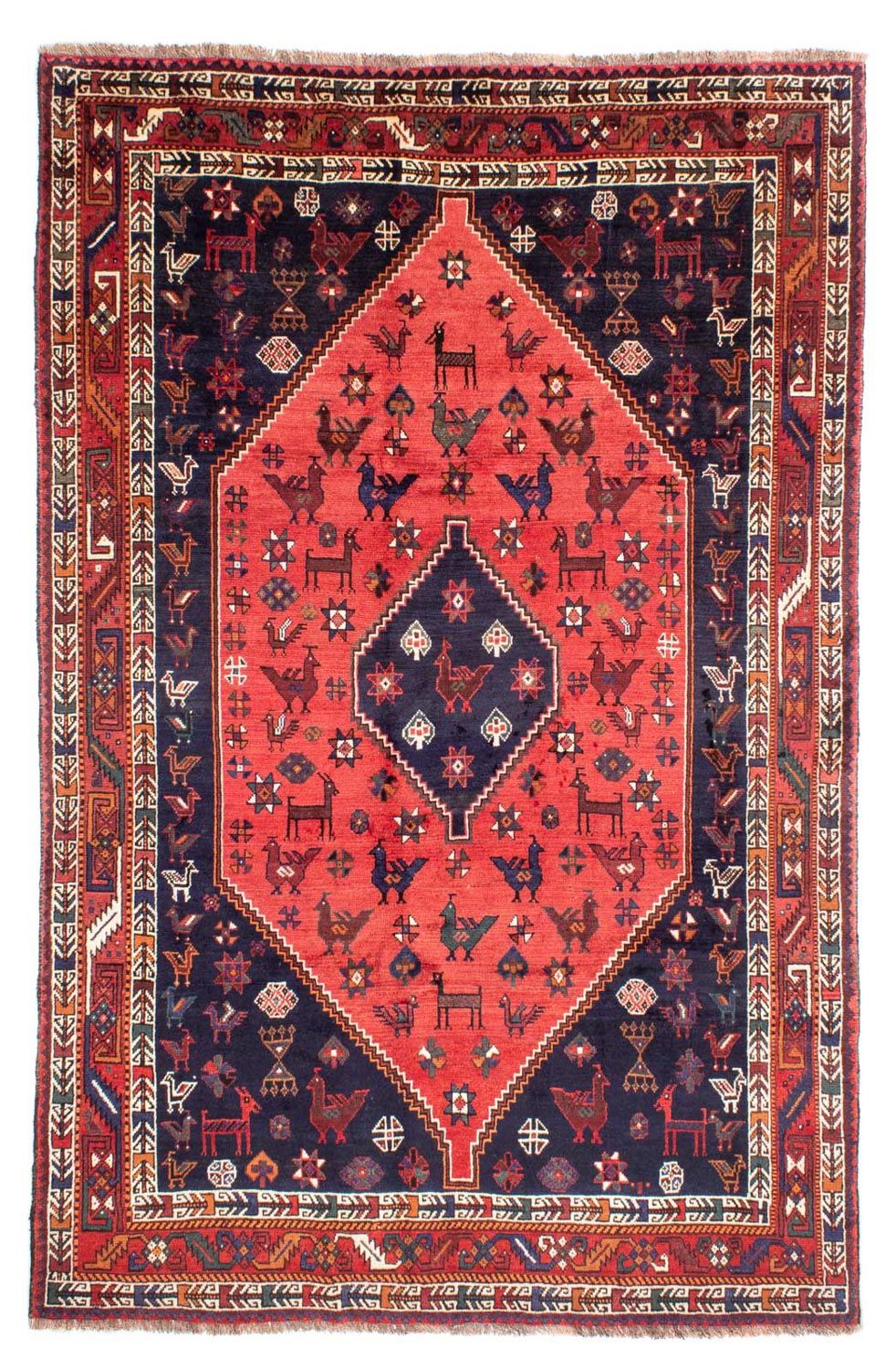 Persisk tæppe - Nomadisk - 300 x 200 cm - rød