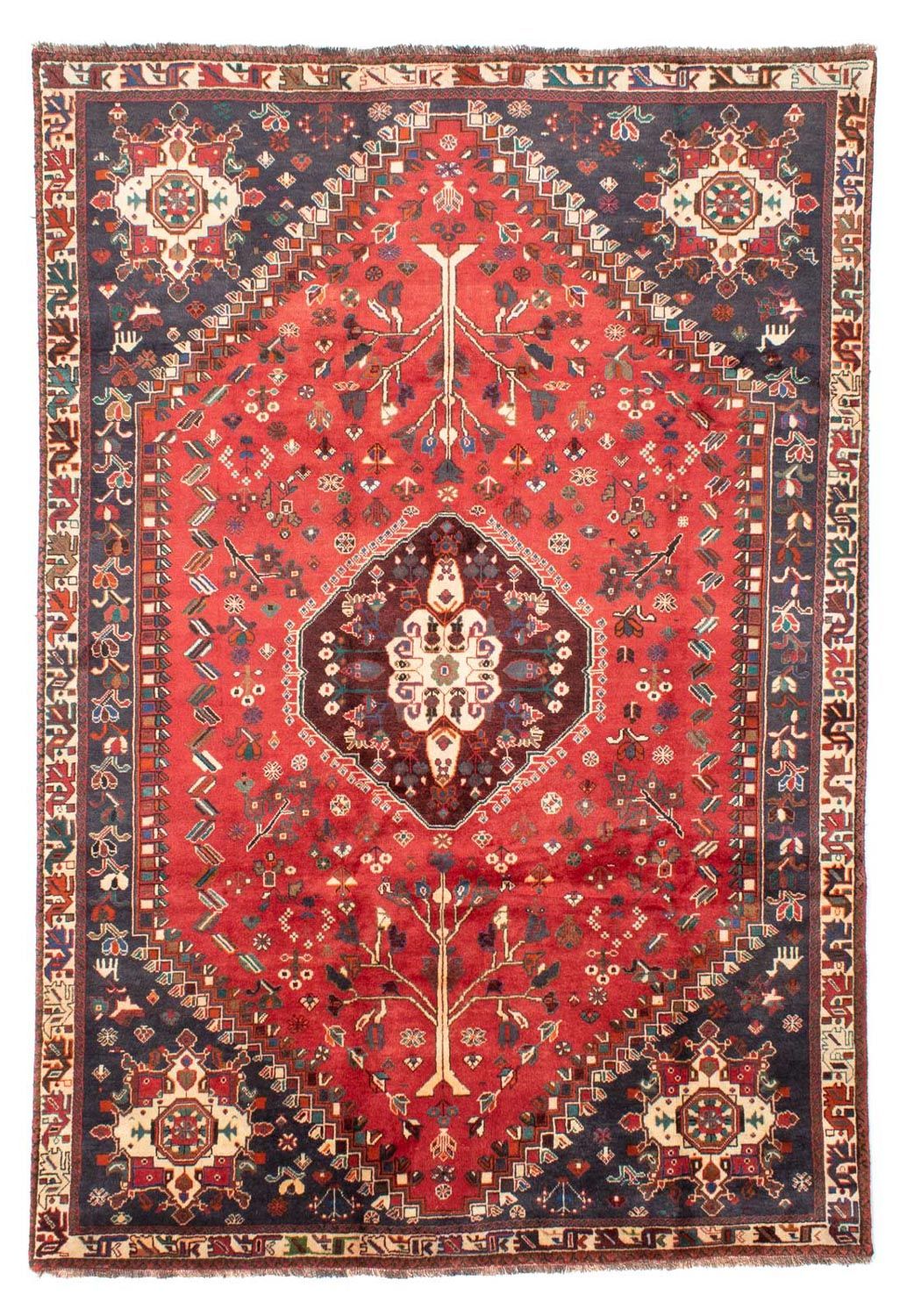 Persisk tæppe - Nomadisk - 302 x 207 cm - rød