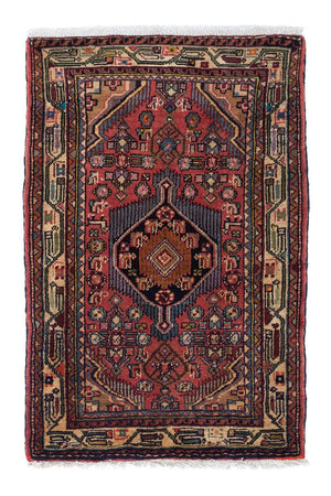 Persisk tæppe - Nomadisk - 110 x 76 cm - lysrød