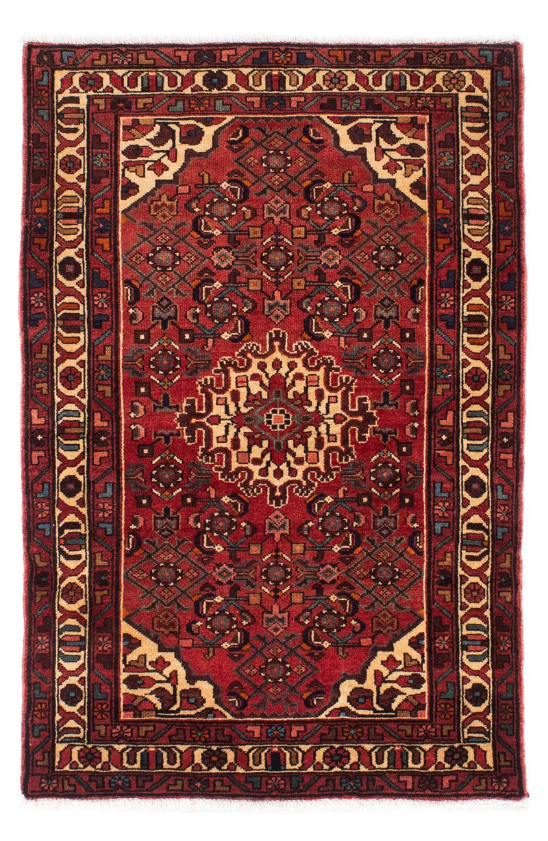 Persisk tæppe - Nomadisk - 162 x 110 cm - mørkerød