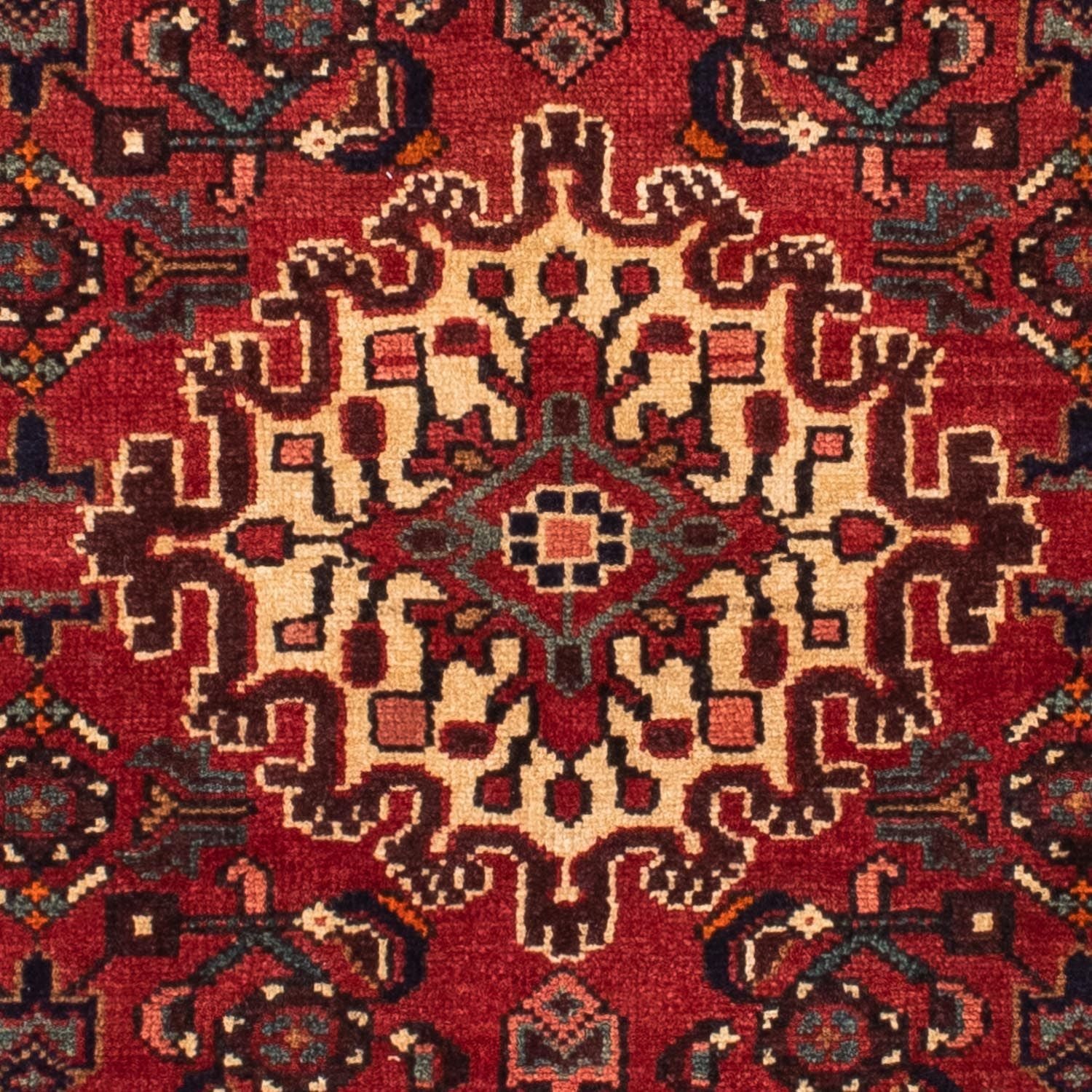 Persisk tæppe - Nomadisk - 162 x 110 cm - mørkerød