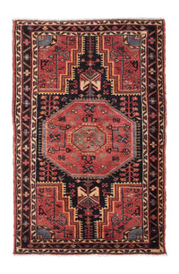 Persisk tæppe - Nomadisk - 135 x 90 cm - mørkeblå