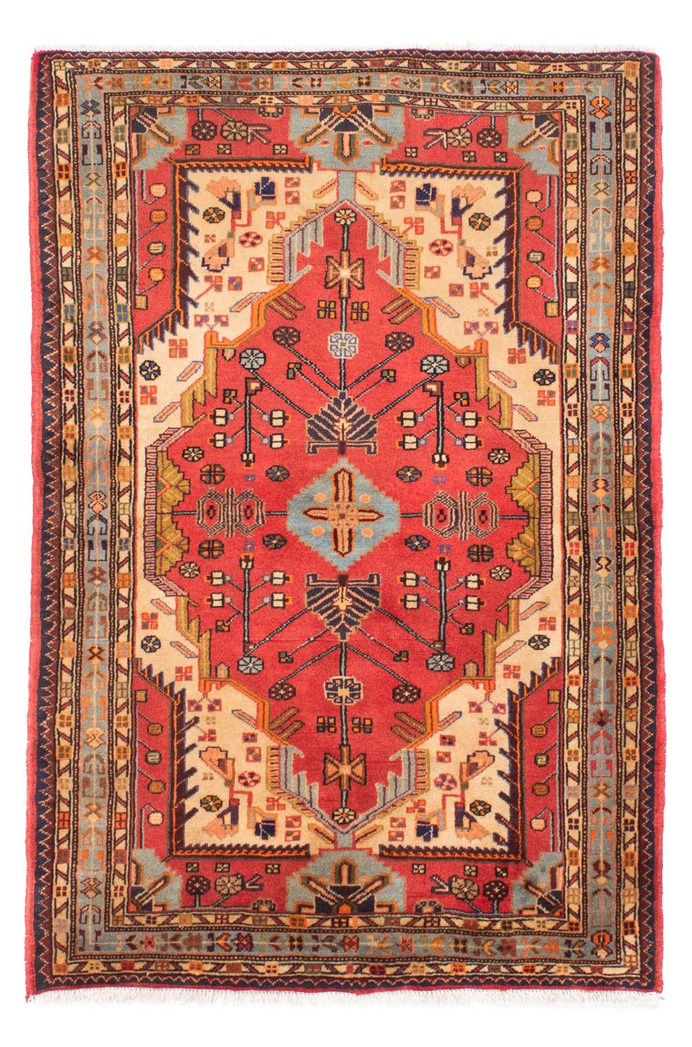 Persisk tæppe - Nomadisk - 170 x 115 cm - rød