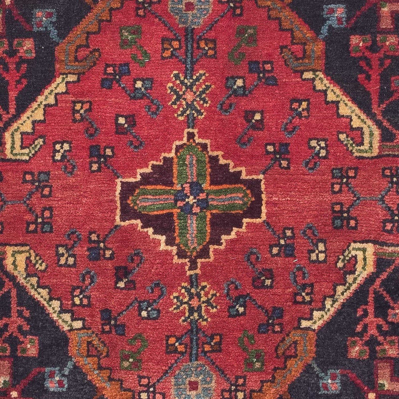Persisk tæppe - Nomadisk - 155 x 108 cm - mørkerød