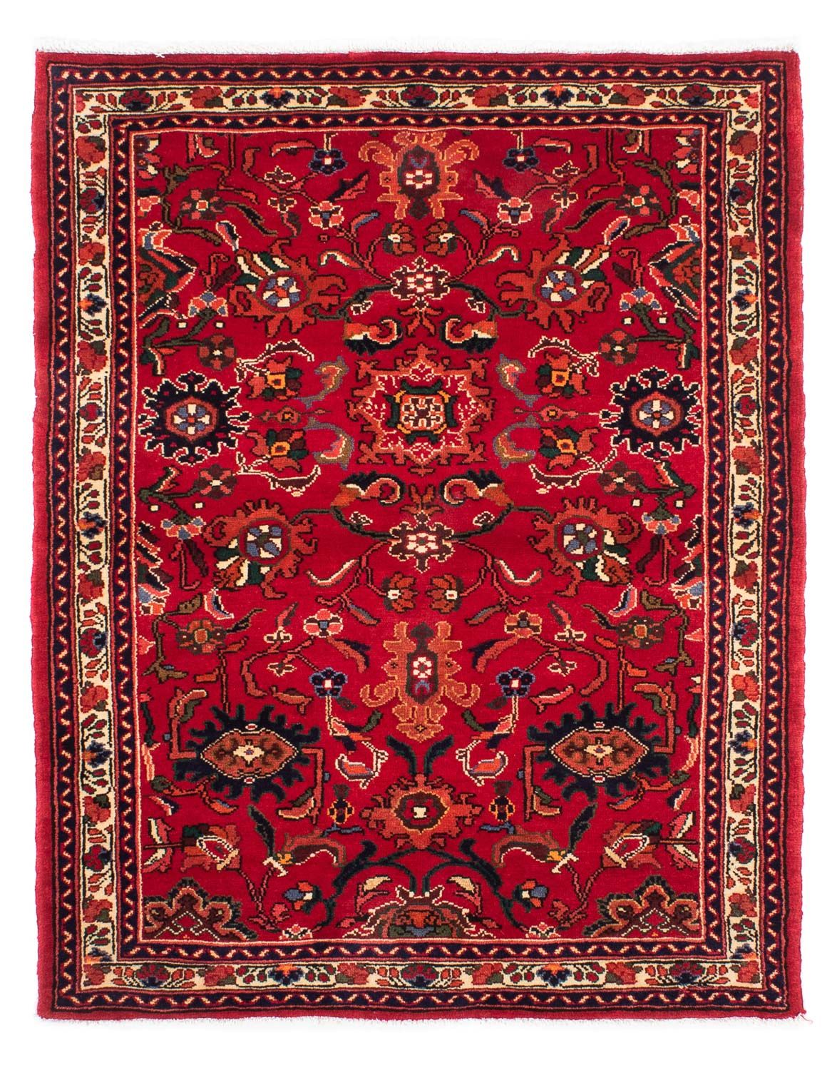 Persisk tæppe - Nomadisk - 160 x 112 cm - mørkerød