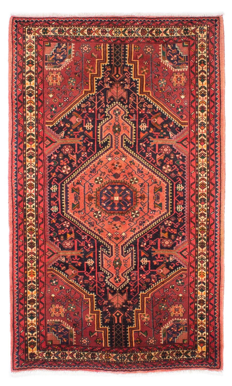 Persisk tæppe - Nomadisk - 165 x 100 cm - lysrød