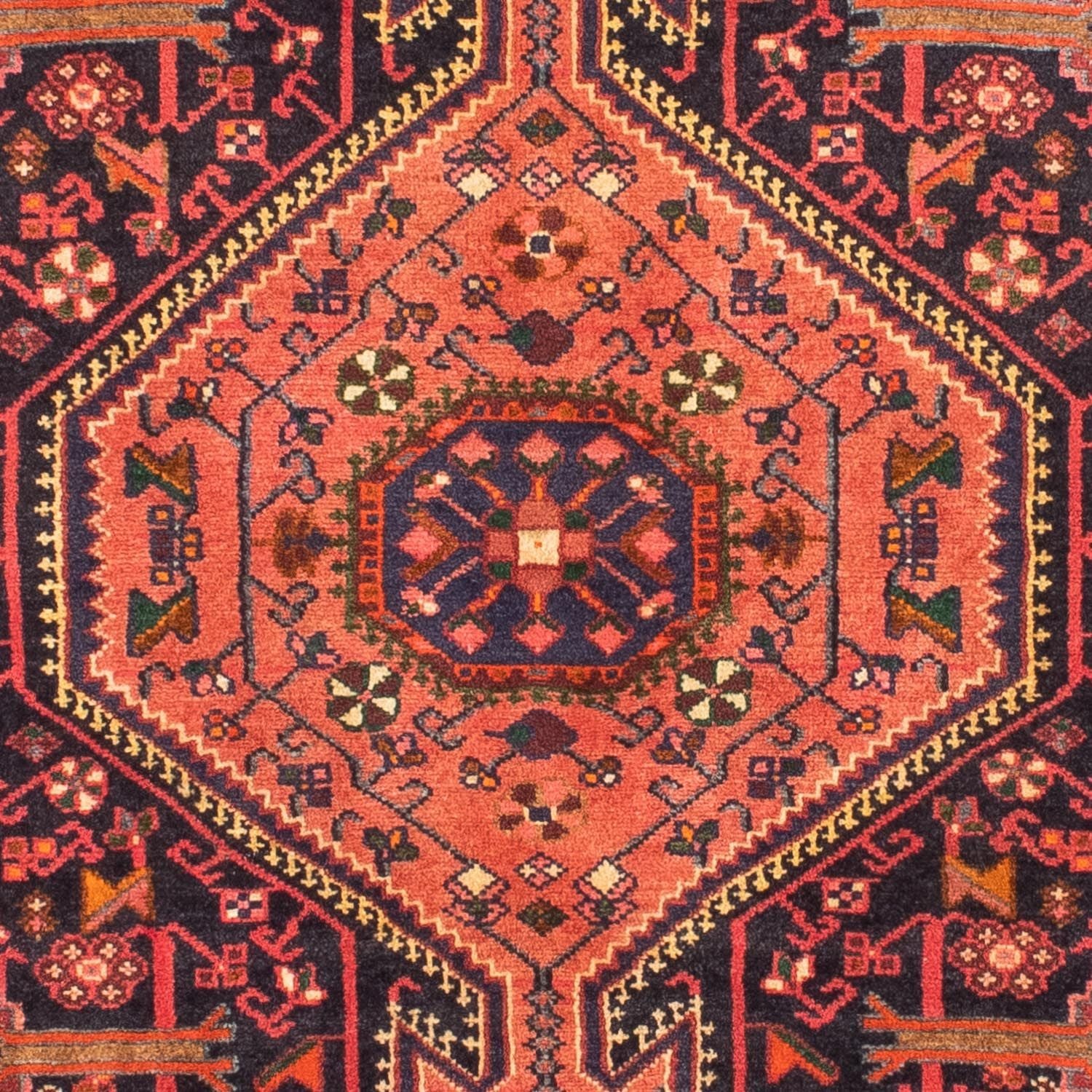 Persisk tæppe - Nomadisk - 165 x 100 cm - lysrød