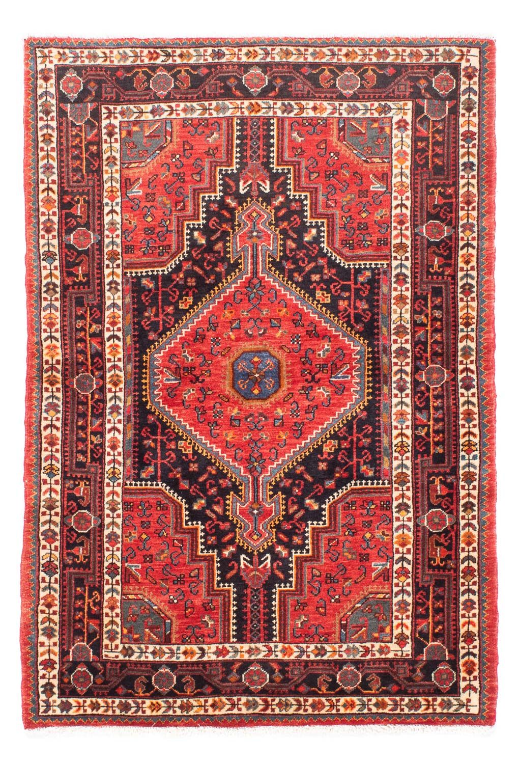 Persisk tæppe - Nomadisk - 160 x 115 cm - rød
