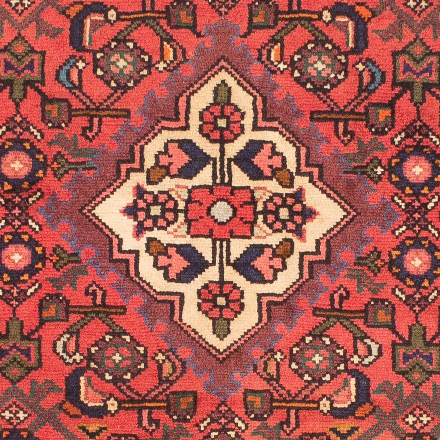Persisk tæppe - Nomadisk - 150 x 103 cm - rød