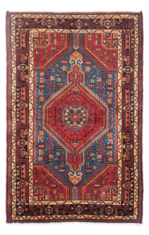 Persisk tæppe - Nomadisk - 163 x 107 cm - mørkerød