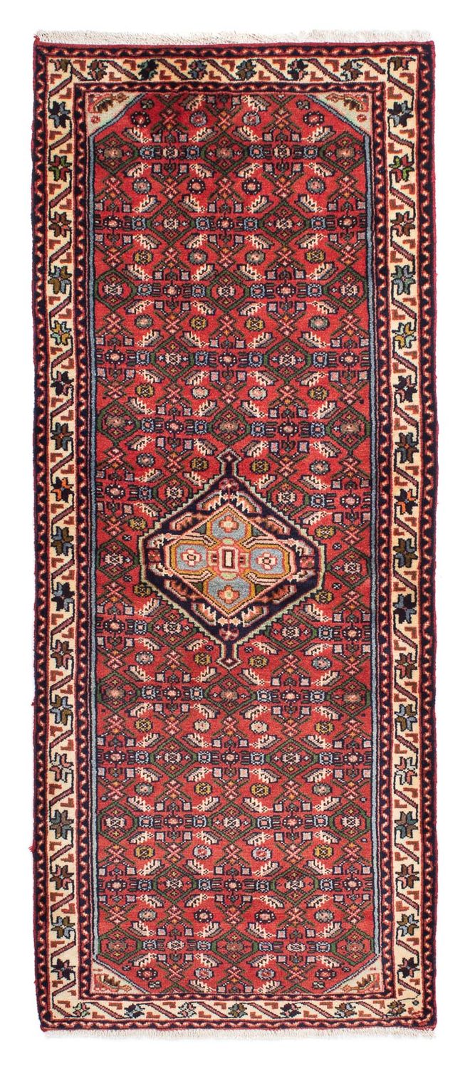 Løber Persisk tæppe - Nomadisk - 193 x 77 cm - mørkerød