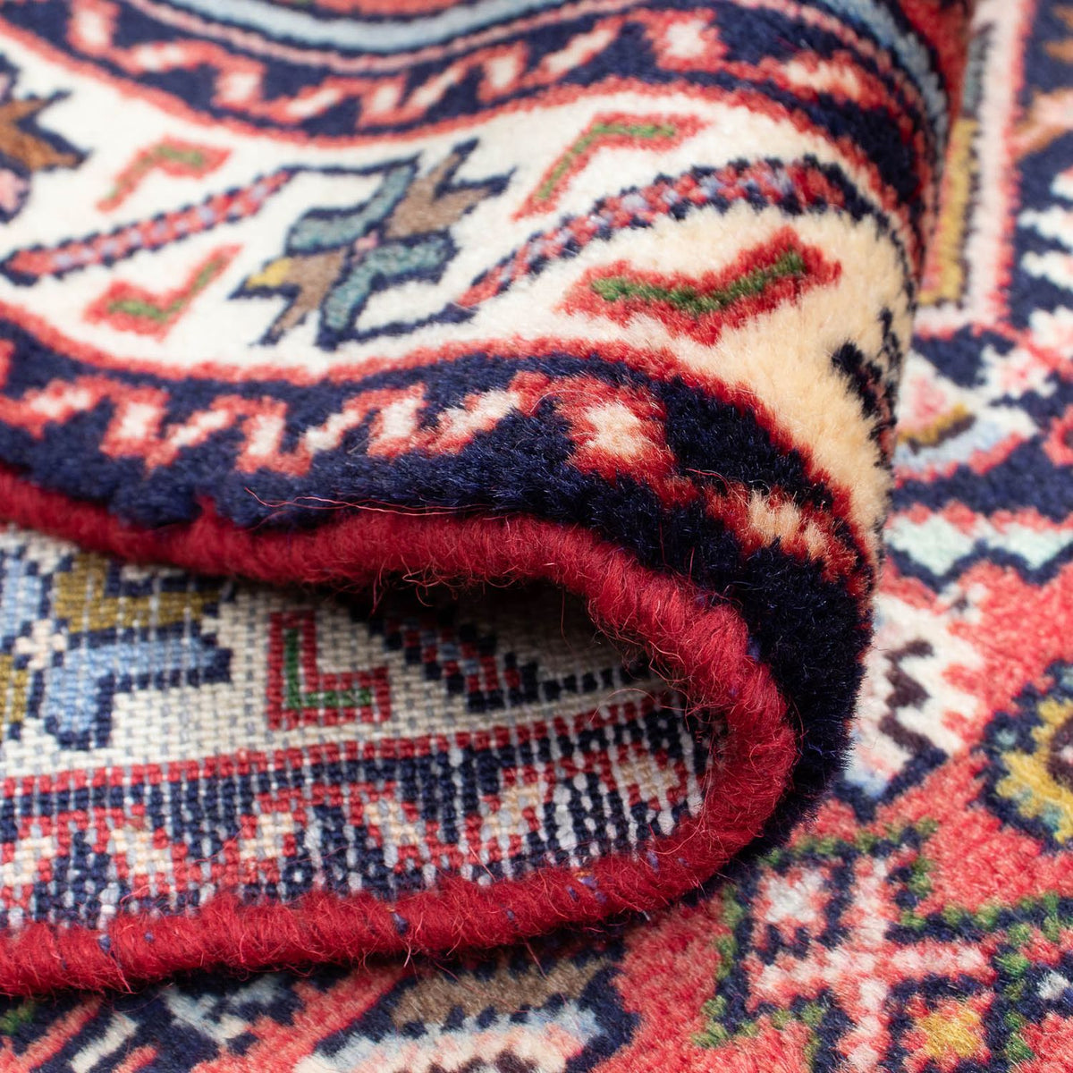 Løber Persisk tæppe - Nomadisk - 193 x 77 cm - mørkerød