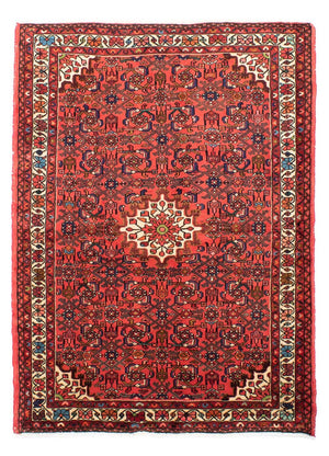 Persisk tæppe - Nomadisk - 212 x 152 cm - rød