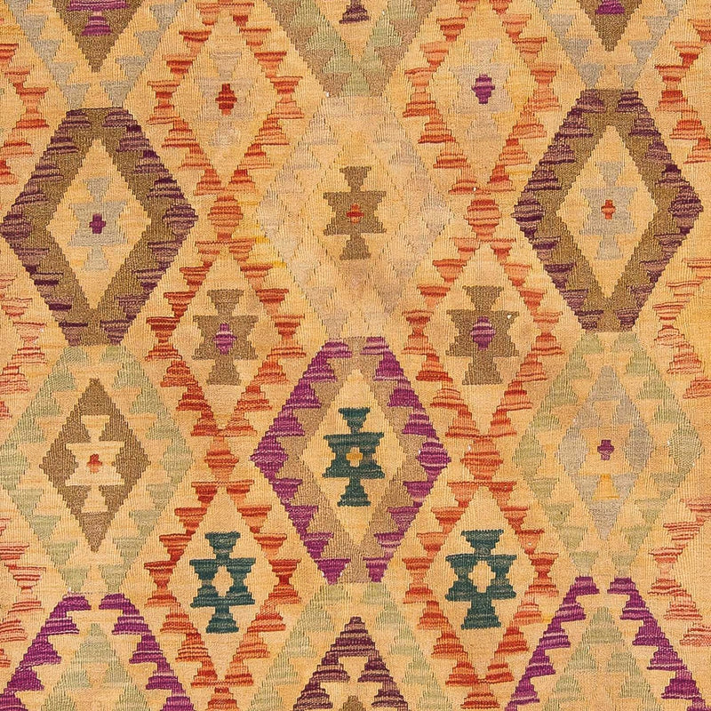 Kelim Carpet - Splash - 295 x 196 cm - lys brun