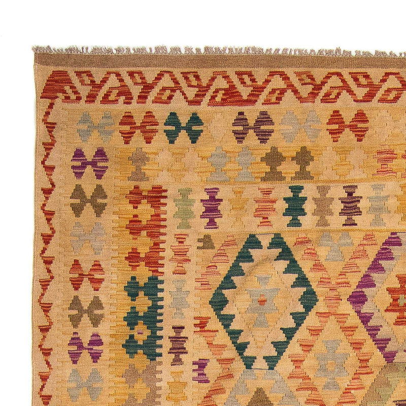 Kelim Carpet - Splash - 295 x 196 cm - lys brun