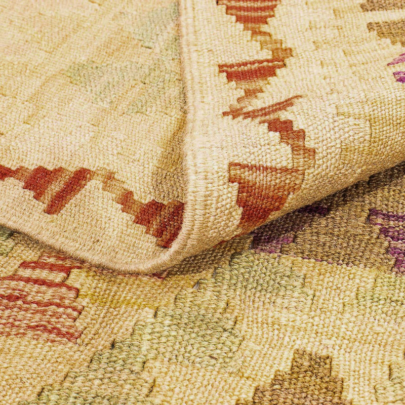 Kelim Carpet - Splash - 295 x 196 cm - lys brun