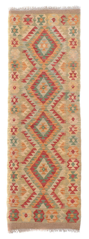 Løber Kelim Carpet - Splash - 194 x 63 cm - flerfarvet
