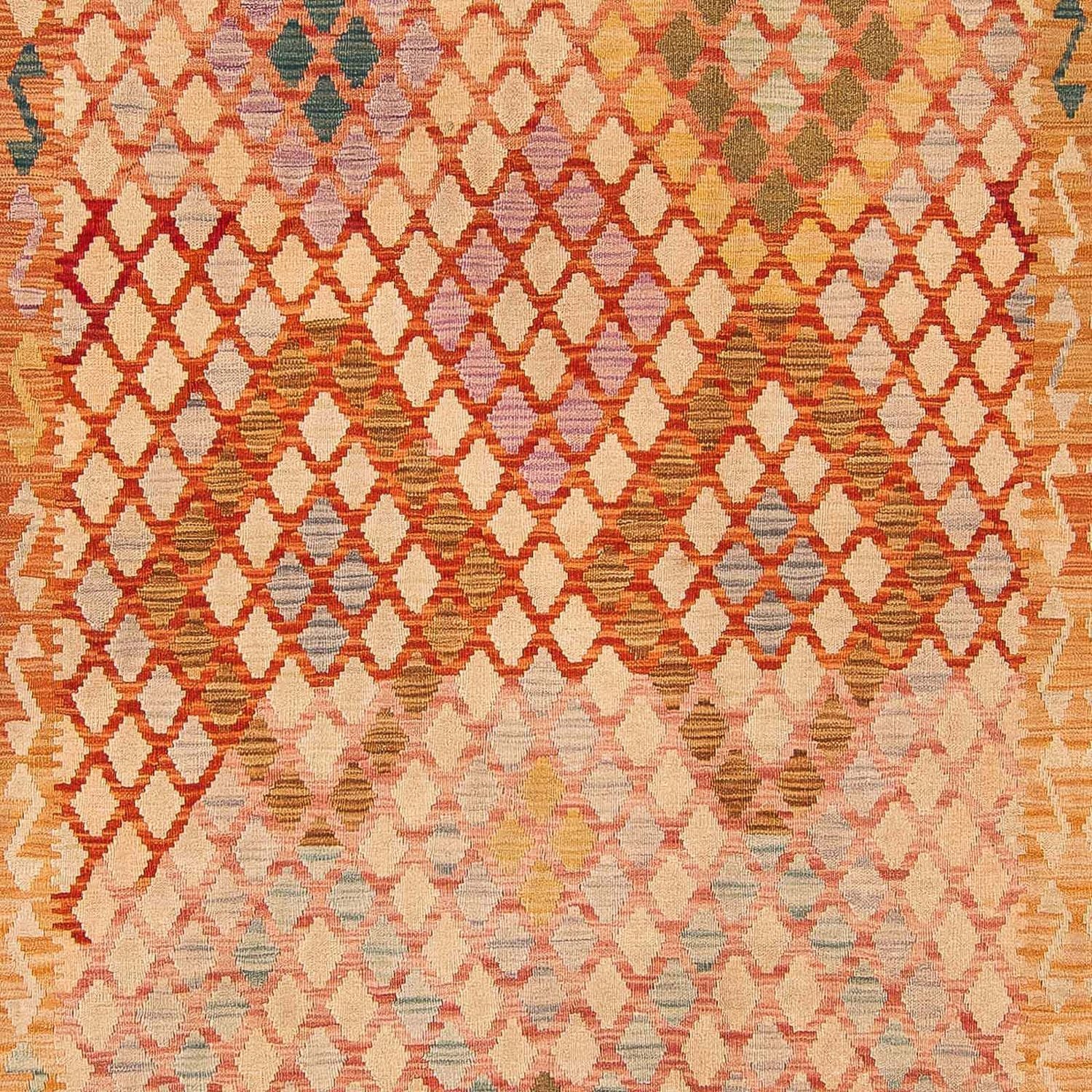 Kelim Carpet - Splash - 299 x 203 cm - flerfarvet