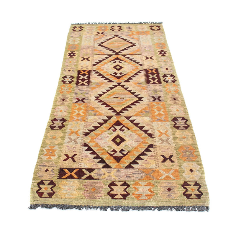 Løber Kelim-tæppe - orientalsk - 200 x 69 cm - beige
