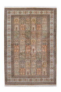 Silketæppe - Kashmir Silk - 260 x 172 cm - flerfarvet