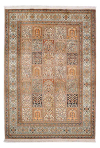 Silketæppe - Kashmir Silk - 221 x 158 cm - flerfarvet