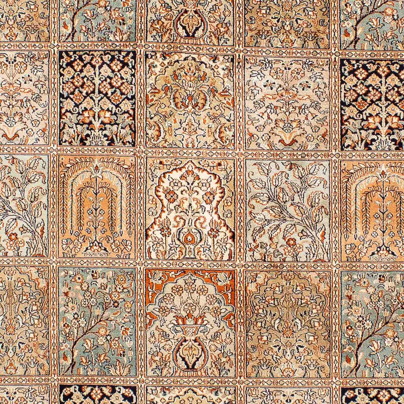 Silketæppe - Kashmir Silk - 221 x 158 cm - flerfarvet