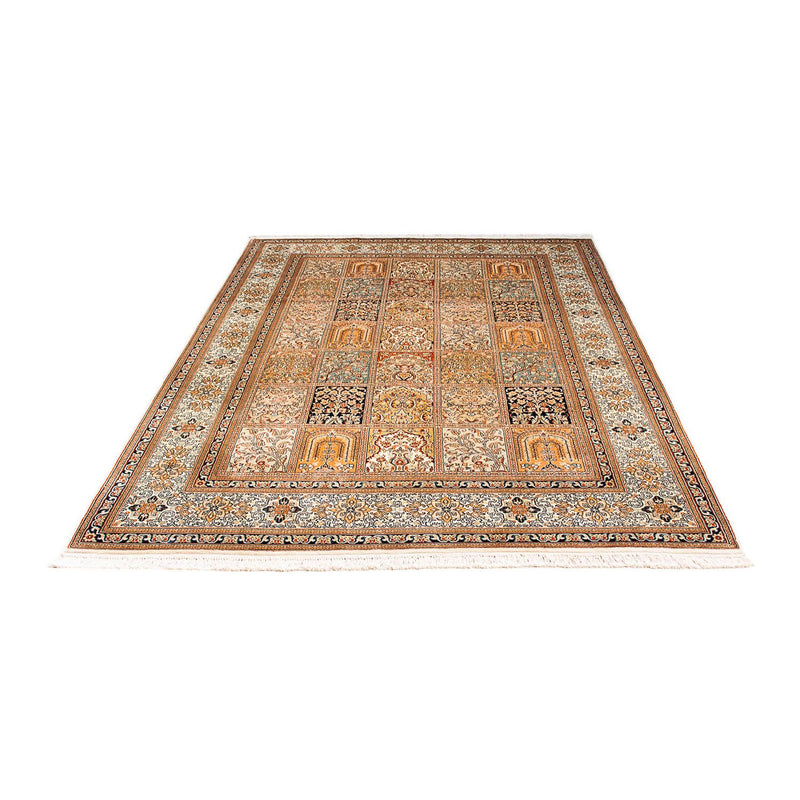 Silketæppe - Kashmir Silk - 221 x 158 cm - flerfarvet