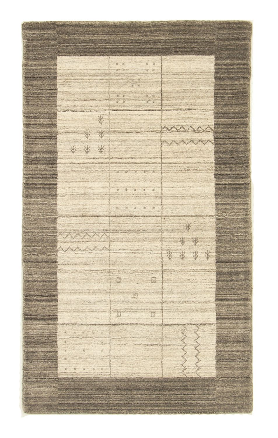Vintage tæppe - 160 x 90 cm - sølv