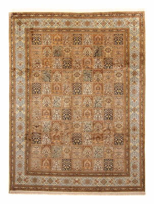 Silketæppe - Kashmir Silk - 325 x 249 cm - brun