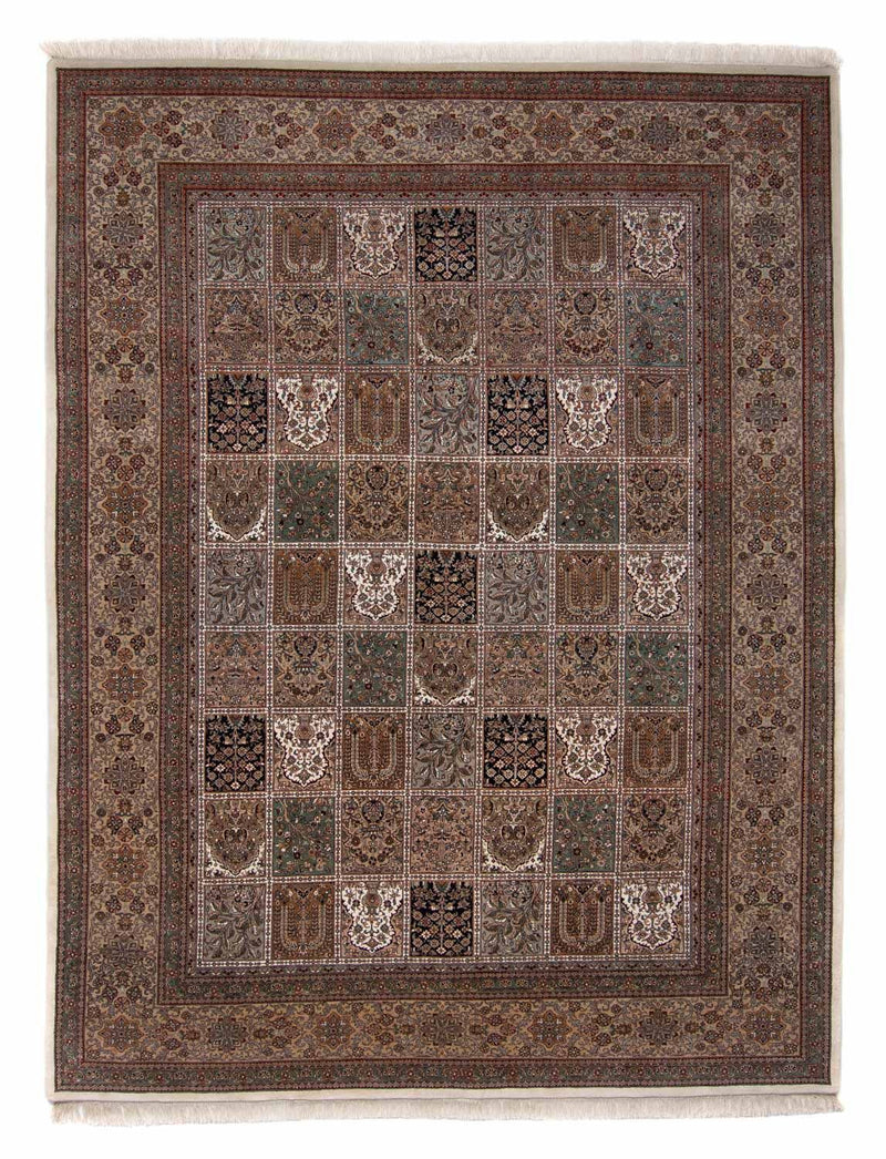 Persisk tæppe - Nomadisk - 345 x 256 cm - lys brun