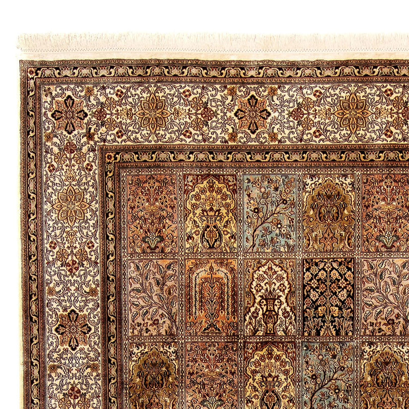 Silketæppe - Kashmir Silk - 332 x 248 cm - brun