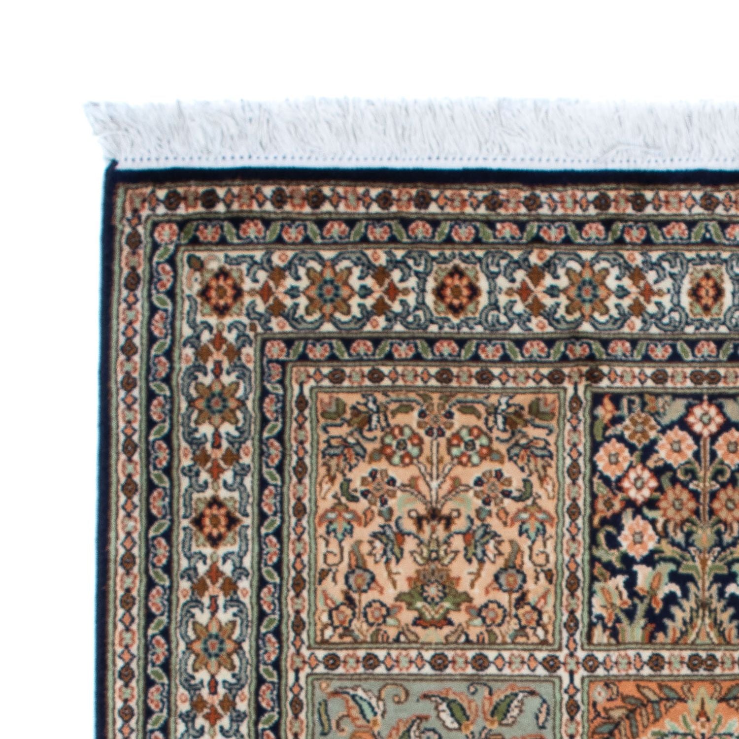Silketæppe - Kashmir Silk - 150 x 92 cm - flerfarvet