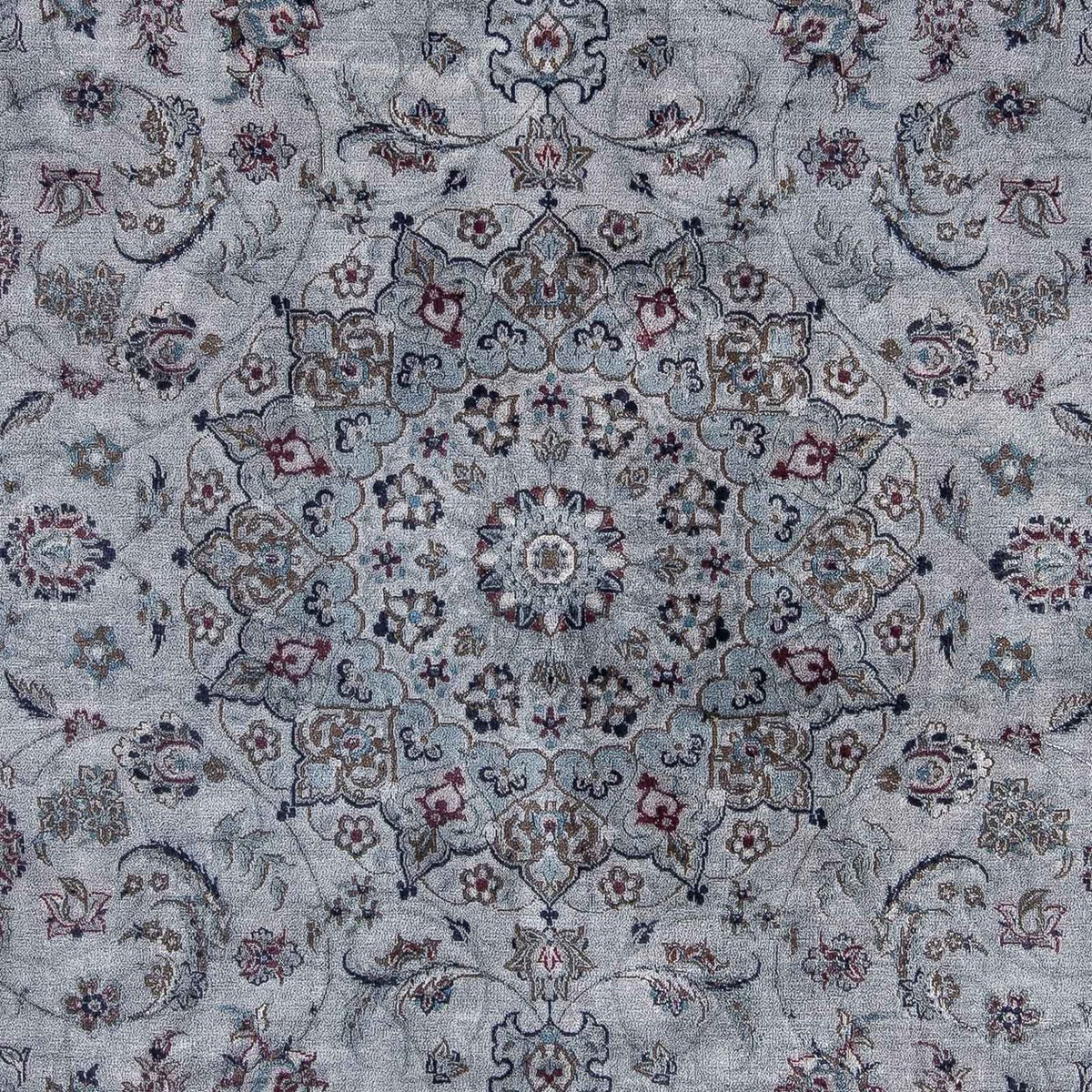 Persisk tæppe - Nain - 296 x 202 cm - grå