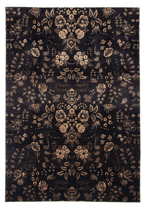 Designer tæppe - 297 x 210 cm - mørkeblå