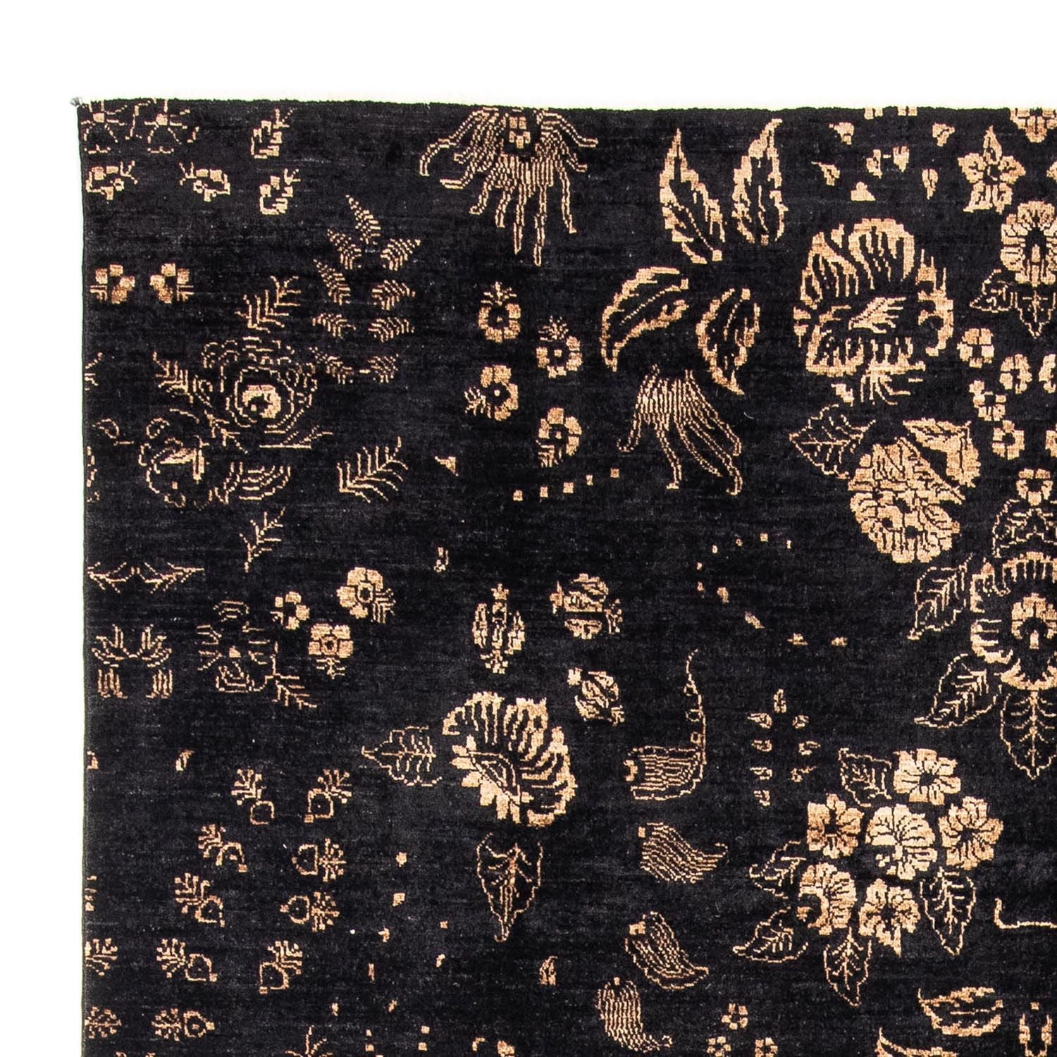 Designer tæppe - 297 x 210 cm - mørkeblå