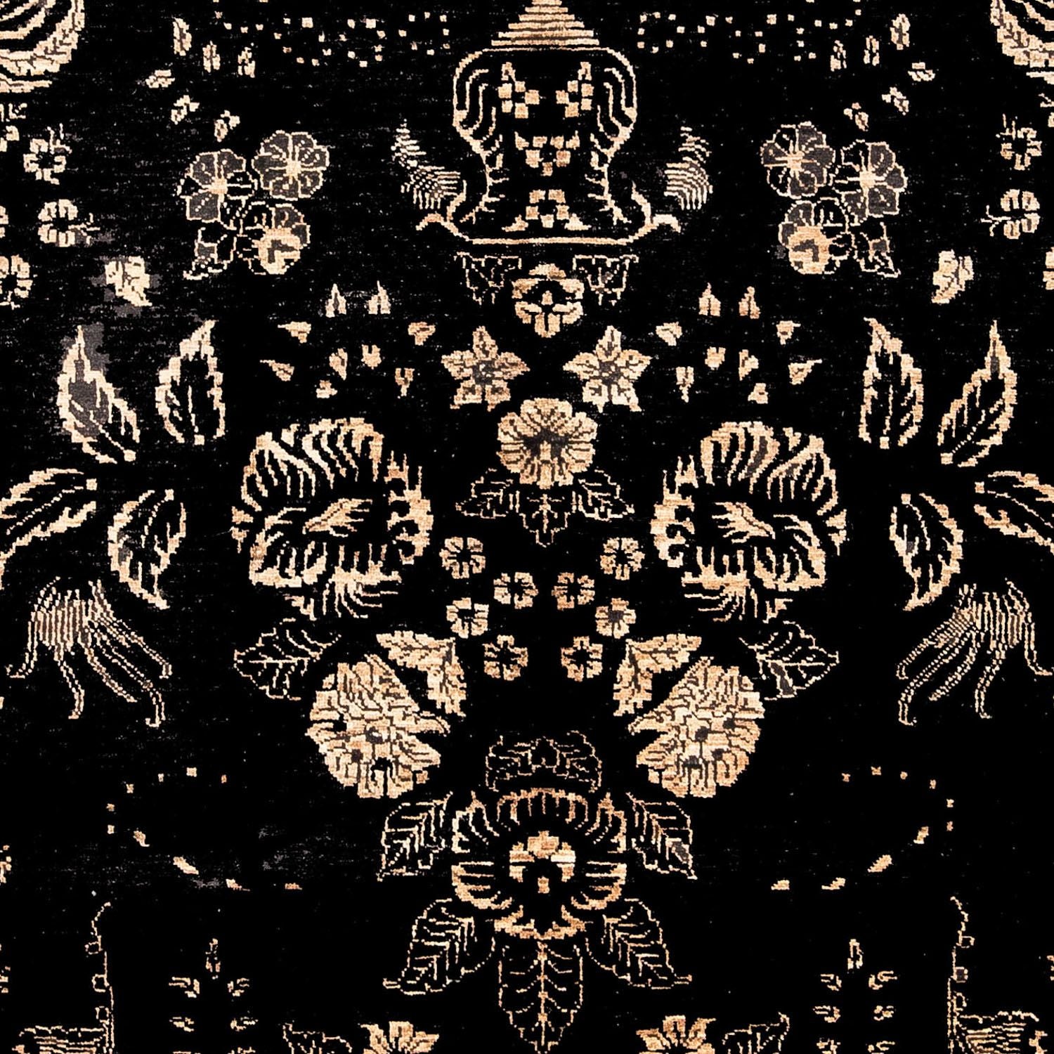 Designer tæppe - 301 x 212 cm - mørkeblå