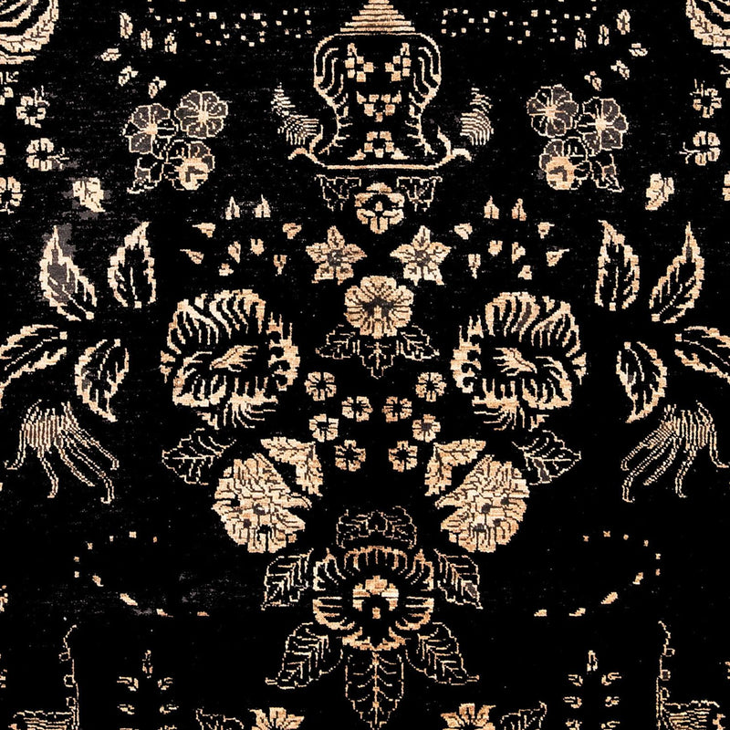 Designer tæppe - 301 x 212 cm - mørkeblå