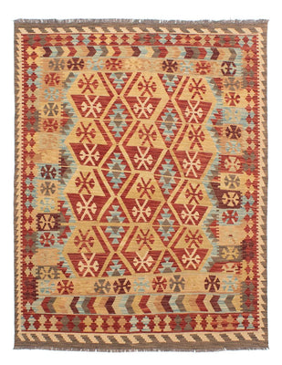 Kelim Carpet - Splash - 194 x 152 cm - flerfarvet