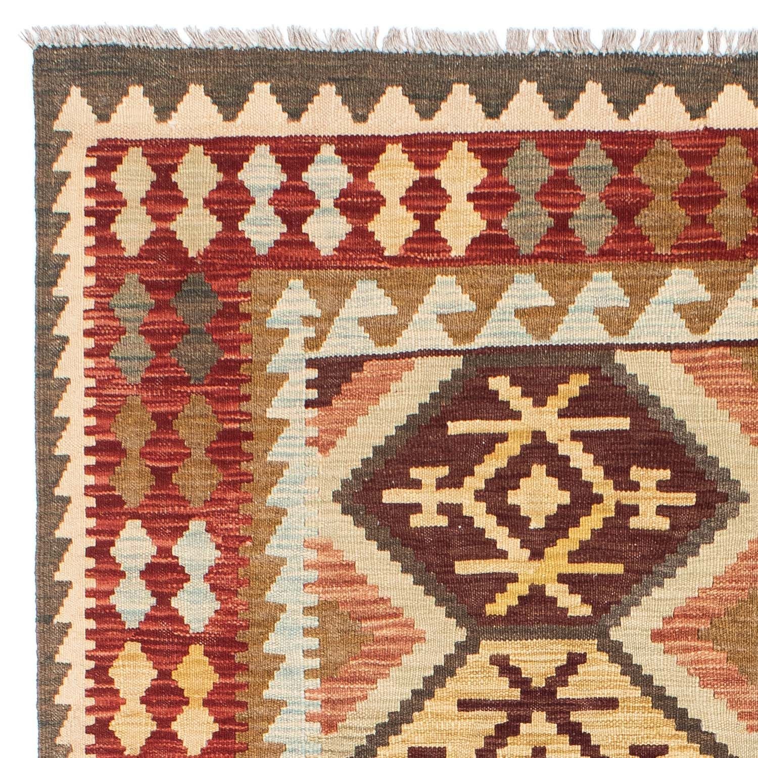Kelim-tæppe - orientalsk - 201 x 153 cm - beige
