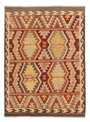 Kelim Carpet - Splash - 190 x 145 cm - flerfarvet