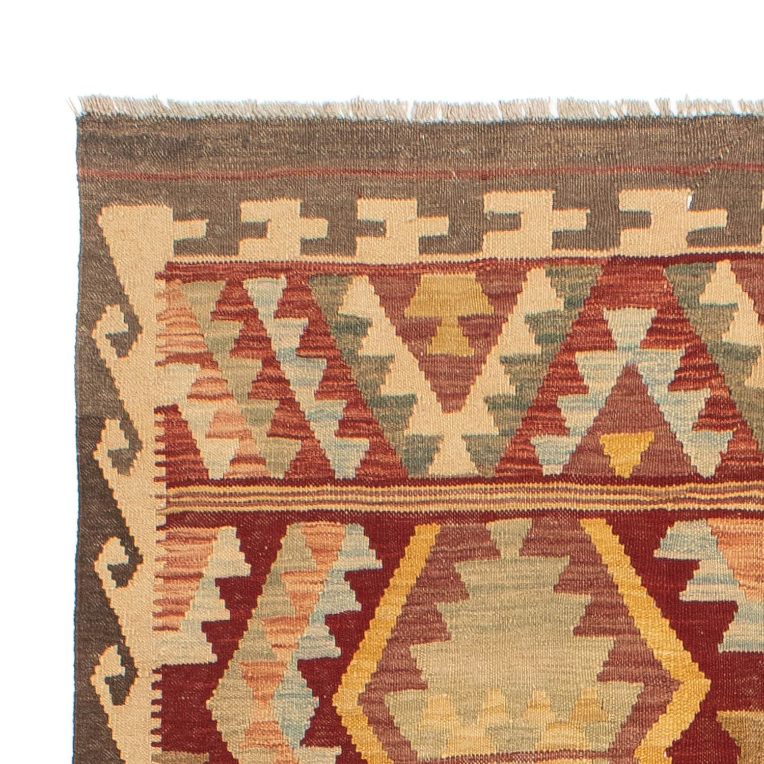 Kelim Carpet - Splash - 190 x 145 cm - flerfarvet
