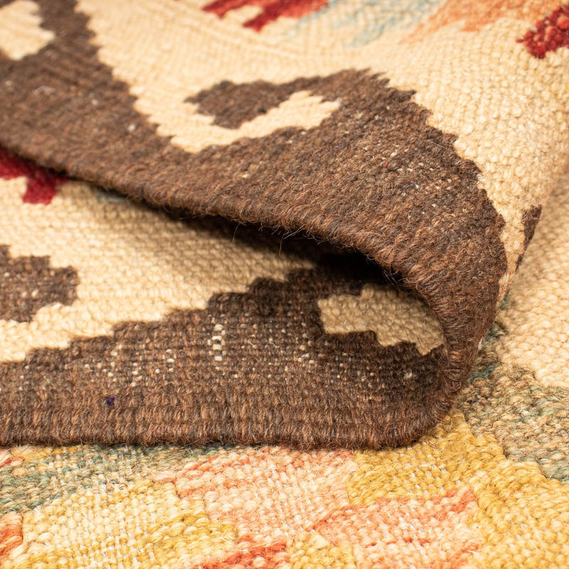 Kelim Carpet - Splash - 190 x 145 cm - flerfarvet