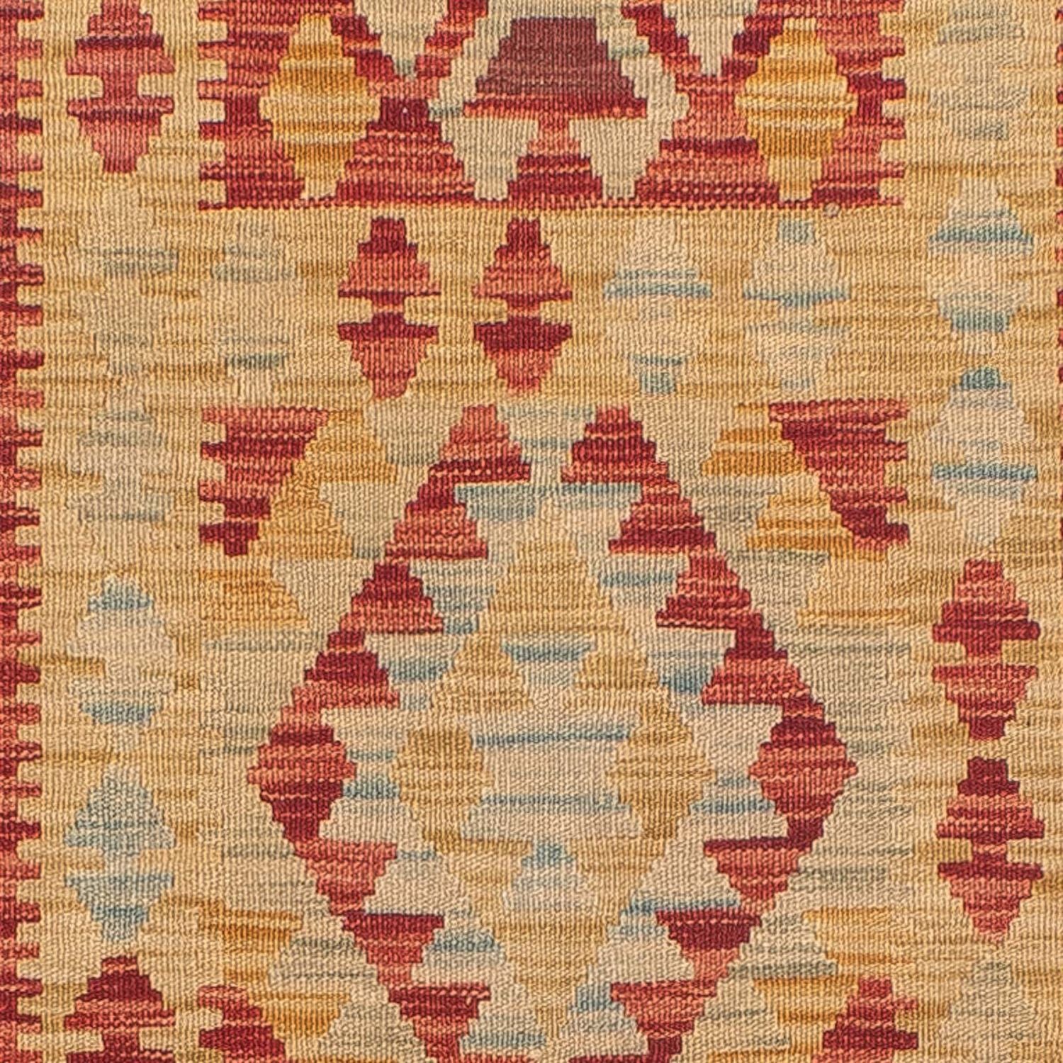 Løber Kelim Carpet - Splash - 389 x 77 cm - flerfarvet