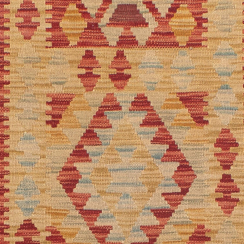 Løber Kelim Carpet - Splash - 389 x 77 cm - flerfarvet