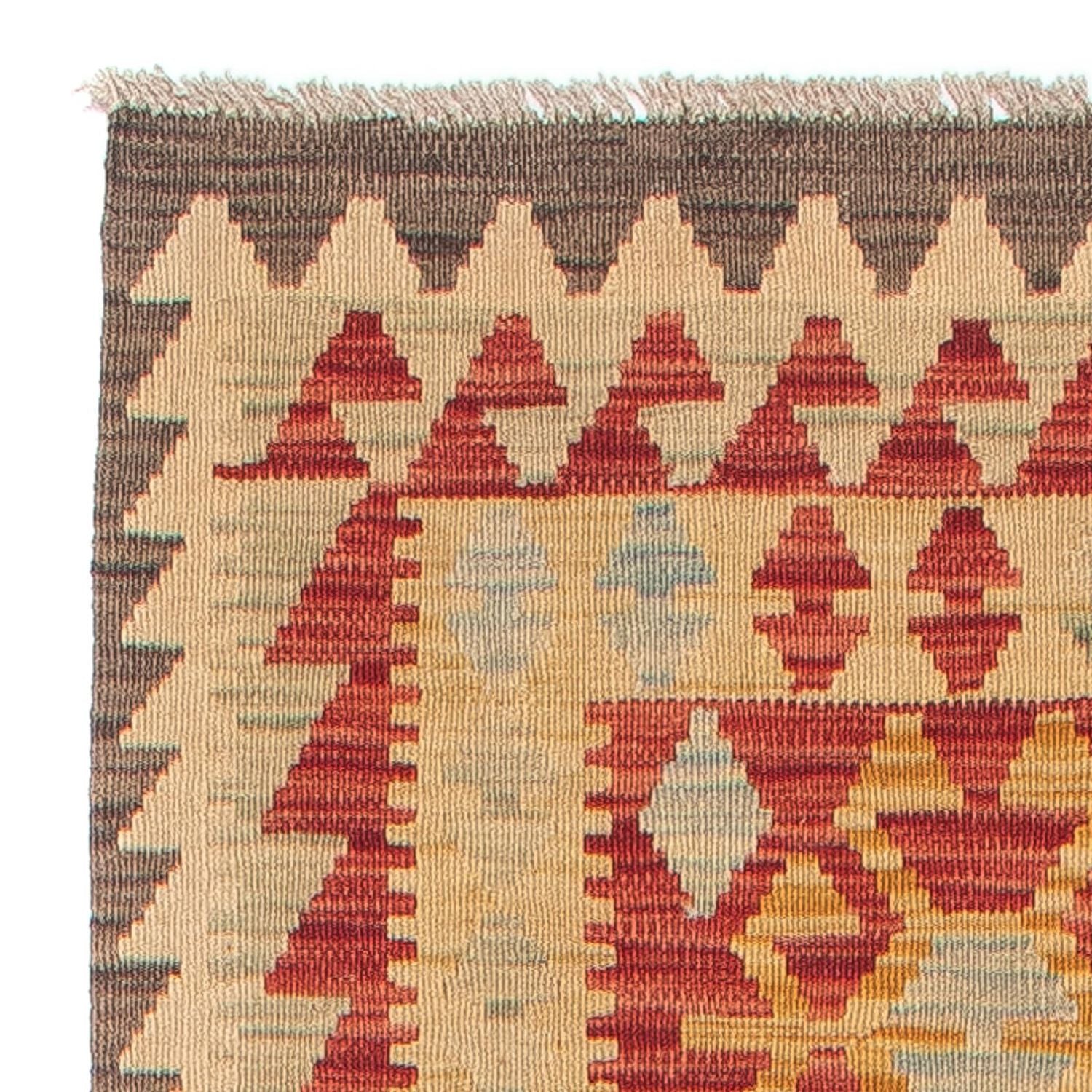 Løber Kelim Carpet - Splash - 389 x 77 cm - flerfarvet