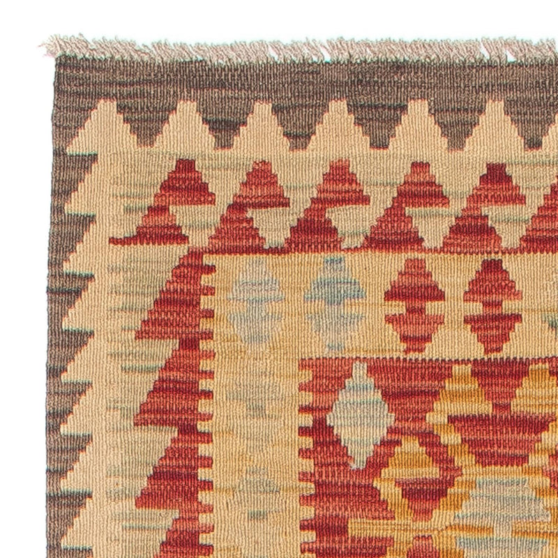 Løber Kelim Carpet - Splash - 389 x 77 cm - flerfarvet