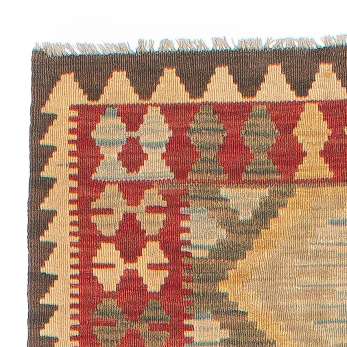 Løber Kelim Carpet - Splash - 295 x 76 cm - flerfarvet